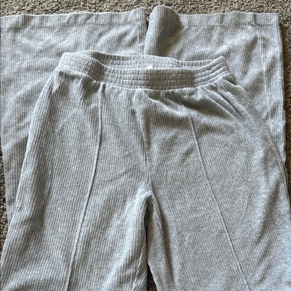 Aerie Gray Wide Leg Sweatpants - Picture 3 of 3